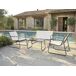 Conjunto de muebles de jardín de metal Conjunto de muebles de jardín de metal Beige