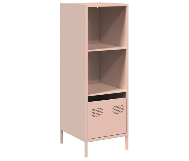 Aparador - mueble de almacenamiento de acero rosa 35x39x103,5 cm es2362