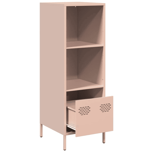 Armário alto - Bufete - Móvei de apoio 35x39x103,5 cm aço rosa pt2362