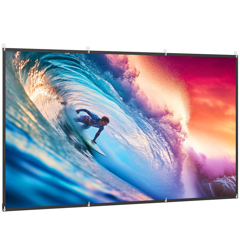 Pantalla de proyector Poliéster HOMCOM