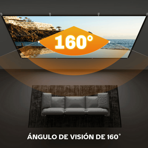 HOMCOM Tela de Projetor Manual 120 Polegadas, Ecrã de Projeção, Formato 16:9, HD 4K8K, Tecido Lavável, para Interior e Exterior, Cinema em Casa, Escritório, Pátio, Branco