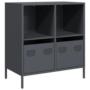 Aparador - Bufete - Móvei de apoio 68x39x73,5 cm aço laminado a frio antracite pt2270