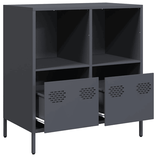 Aparador - Bufete - Móvei de apoio 68x39x73,5 cm aço laminado a frio antracite pt2270
