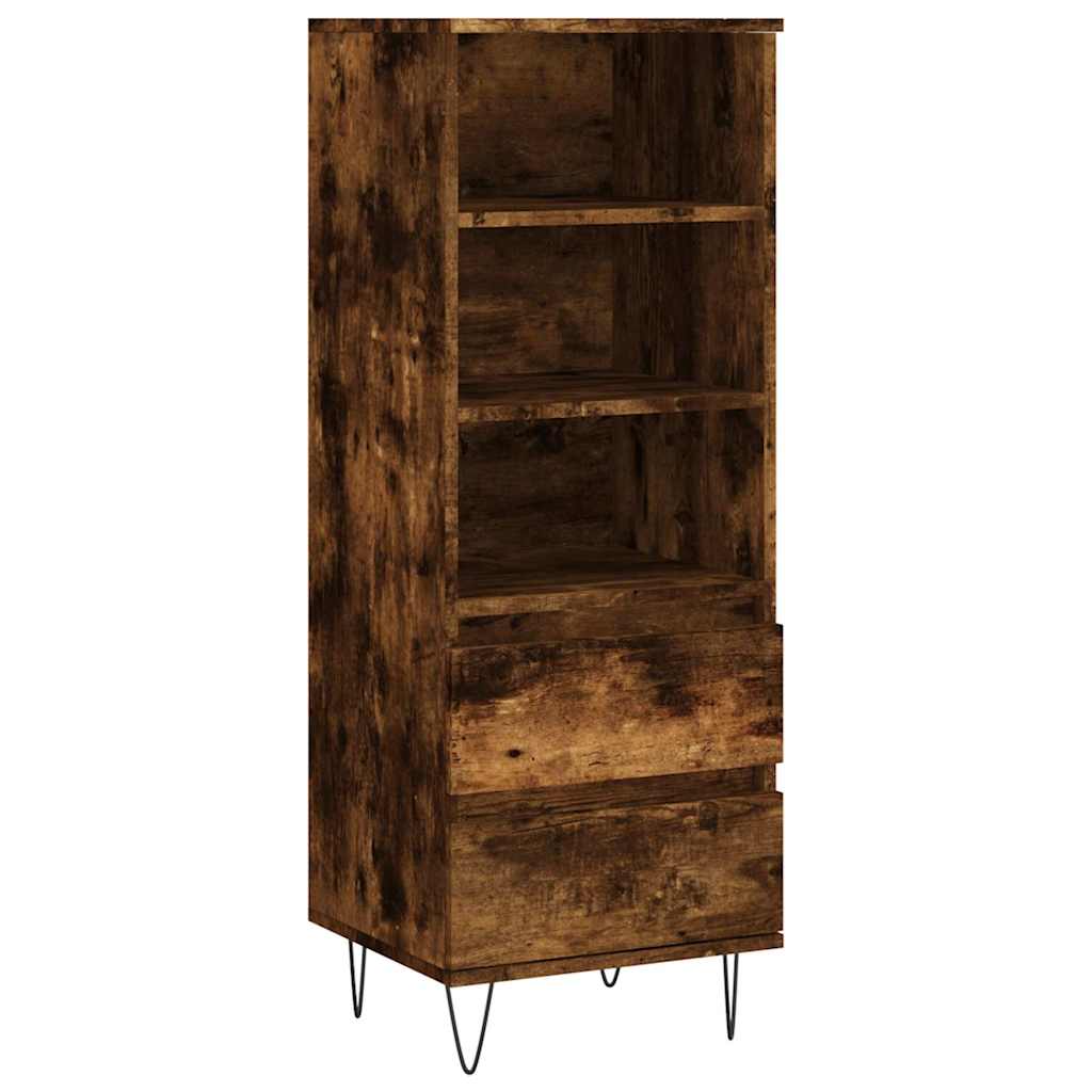 Aparador alto - Mueble de almacenamiento 40 Marrón