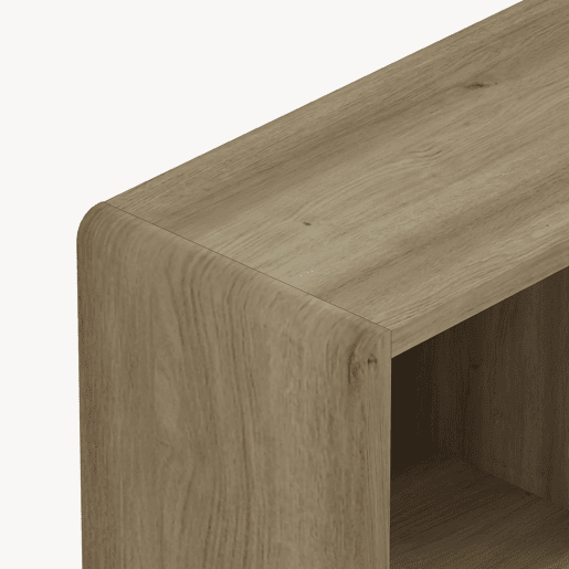 Cómoda Lukkodso 3 portas 102 x 98 x 30 cm Carvalho médio claro en.casa
