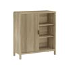 Cómoda Lukkodso 82x75x30 cm com porta Carvalho médio claro en.casa