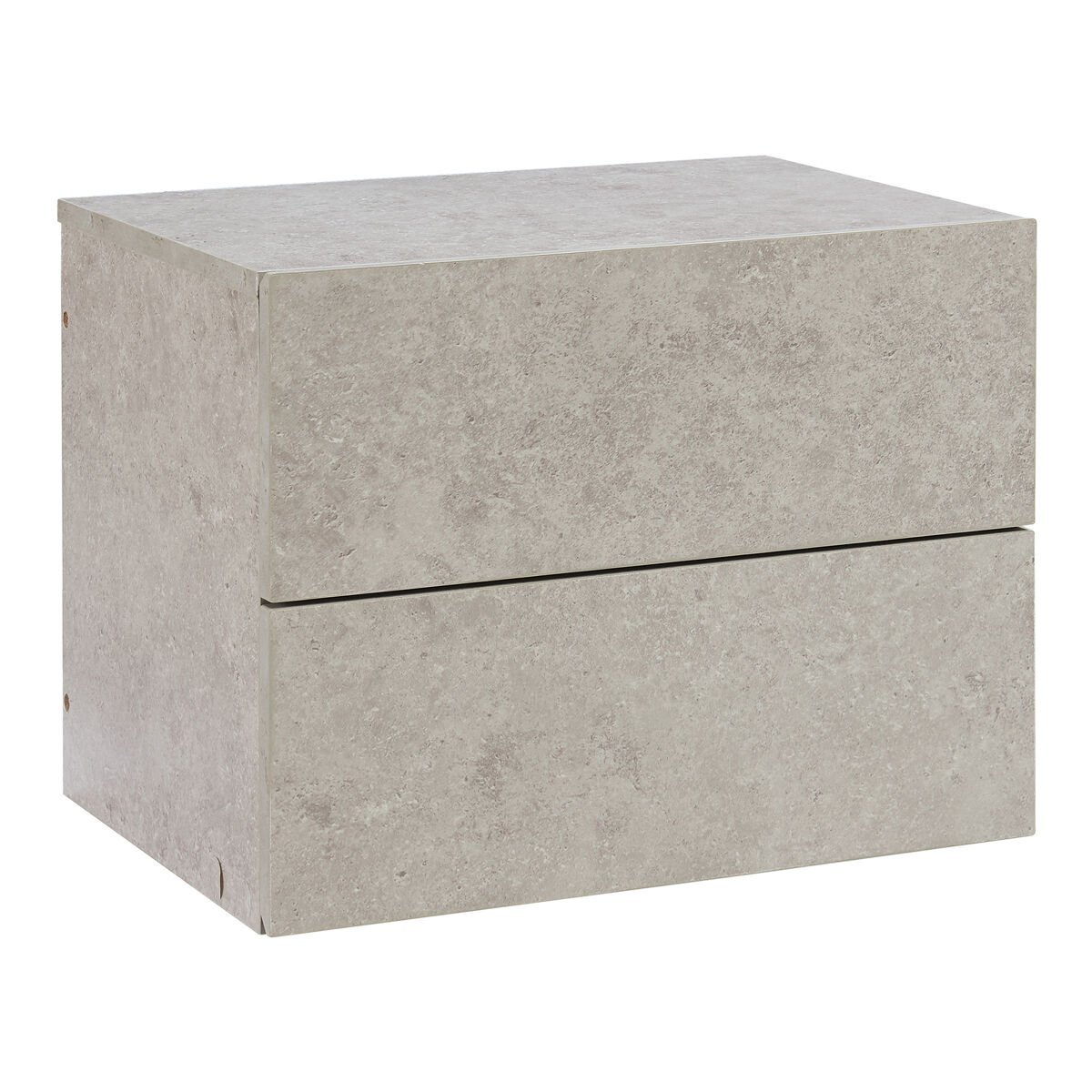 Mesa de noche flotante ampfing 40x29x30 cm - efecto hormigón claro [en.casa]