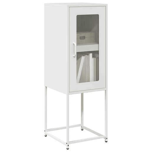 Aparador - Bufete - Móvei de apoio 36x39x107 cm aço laminado a frio branco pt2281