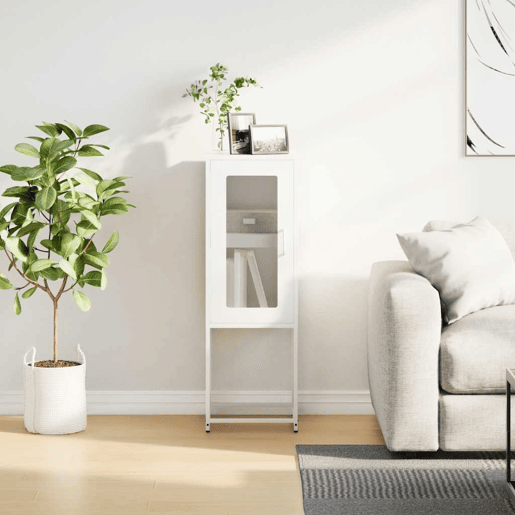 Aparador - Bufete - Móvei de apoio 36x39x107 cm aço laminado a frio branco pt2281