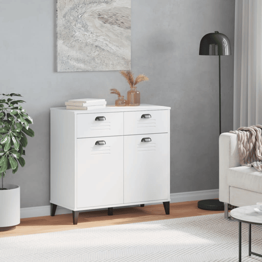 Aparador - Bufete - Móvei de apoio VIKEN 80x40x80 cm derivados de madeira branco pt4402