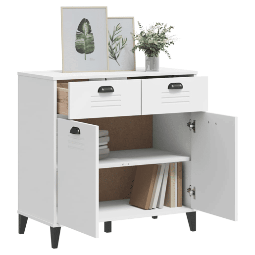 Aparador - Bufete - Móvei de apoio VIKEN 80x40x80 cm derivados de madeira branco pt4402