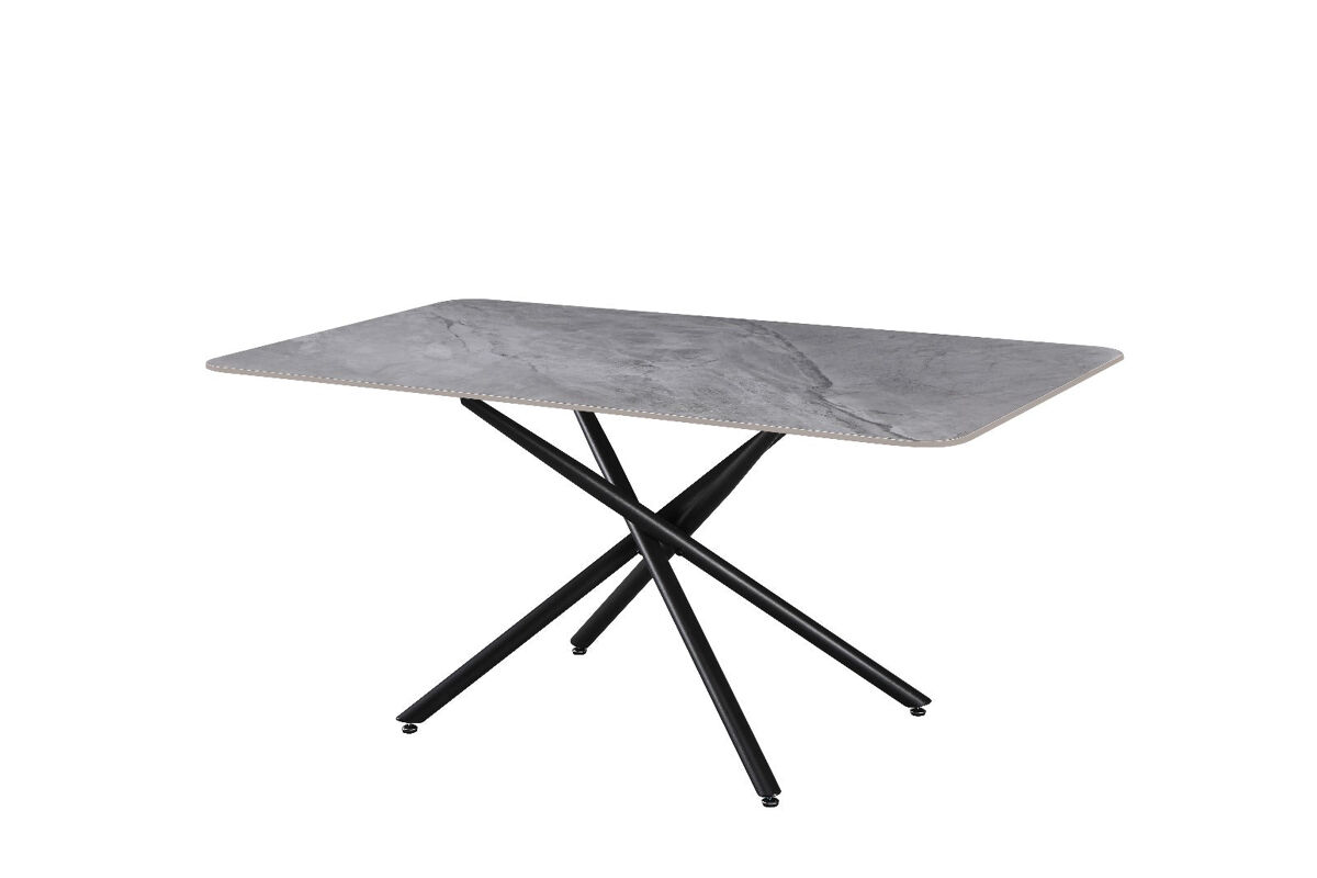 Mesa Fija de Comedor con Acabado Marmol 160x80