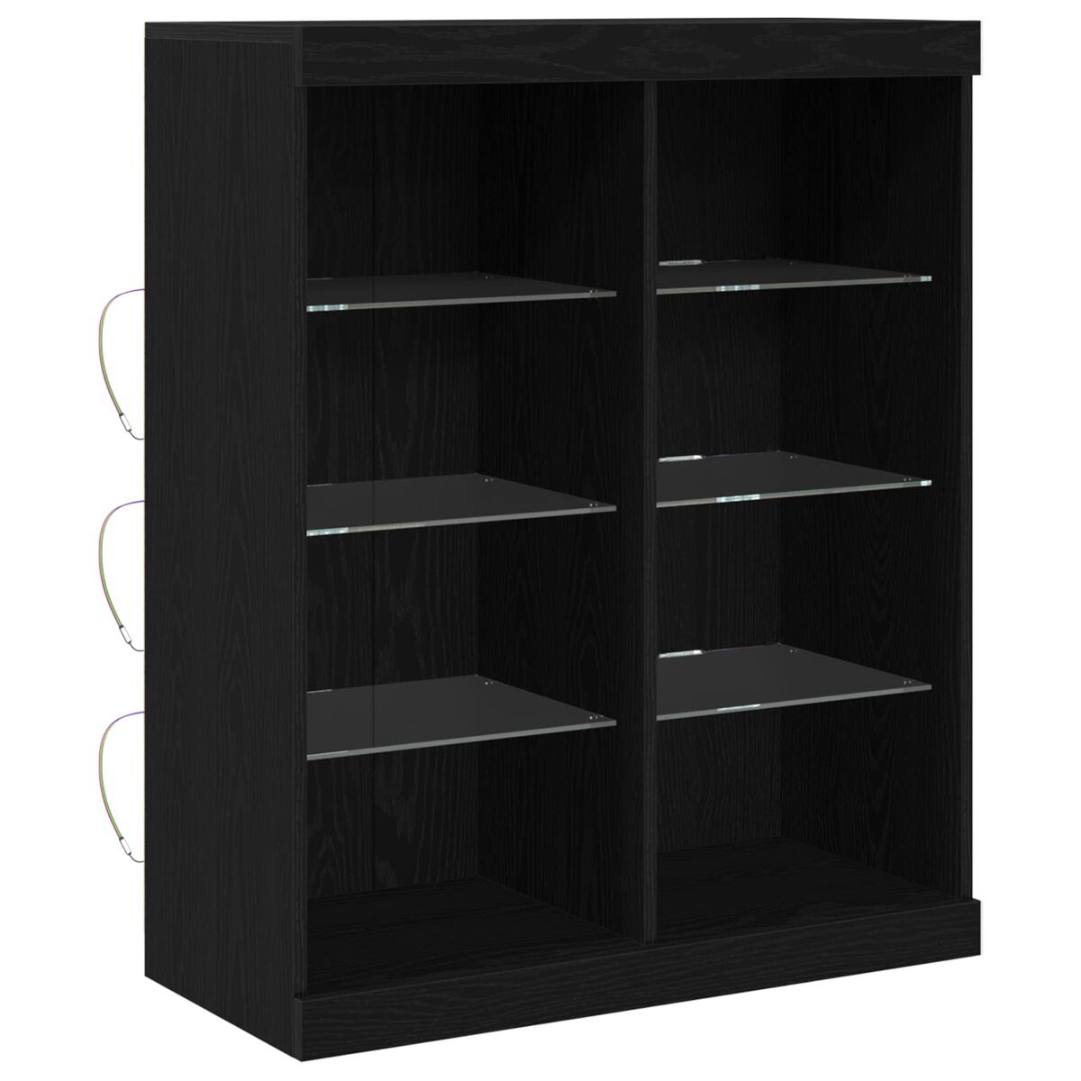 Aparador - Mueble de almacenamiento 41 Negro/ Madera