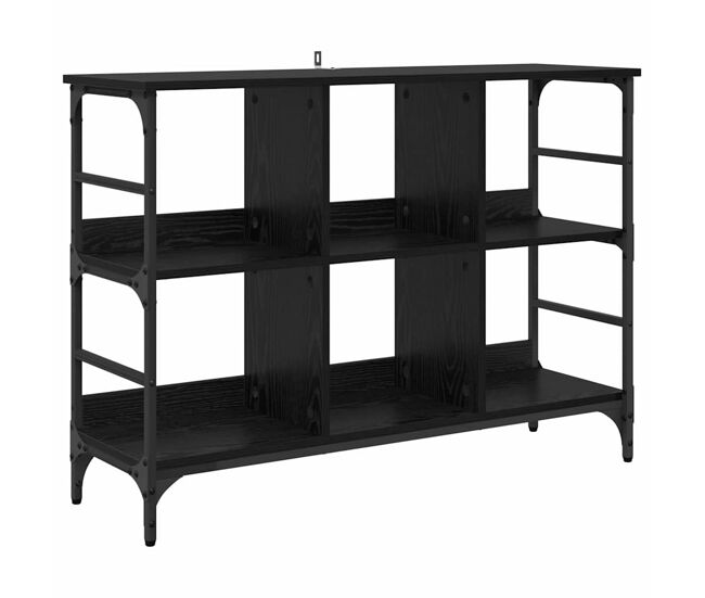 Aparador - mueble de almacenamiento roble negro 102 x 32 x 73,5 cm es4952