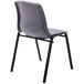 Silla de visita apilable para sala de espera plástico Silla de visita apilable para sala de espera plástico Negro/ Gris