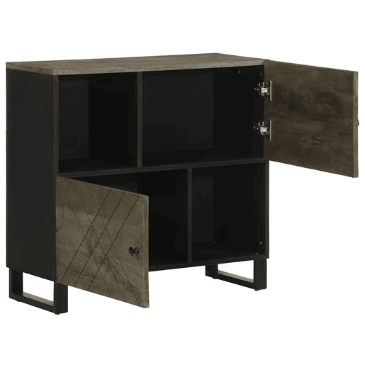 Aparador - Bufete - Móvei de apoio 80x33x75 cm madeira maciça manga preto pt4808 Aparador - Bufete - Móvei de apoio 80x33x75 cm madeira maciça manga preto pt4808