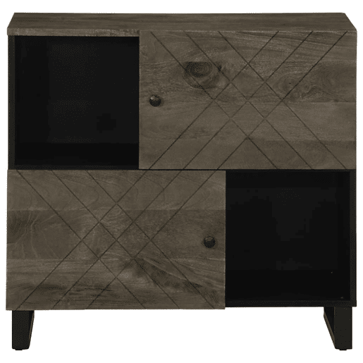 Aparador - Bufete - Móvei de apoio 80x33x75 cm madeira maciça manga preto pt4808 Aparador - Bufete - Móvei de apoio 80x33x75 cm madeira maciça manga preto pt4808
