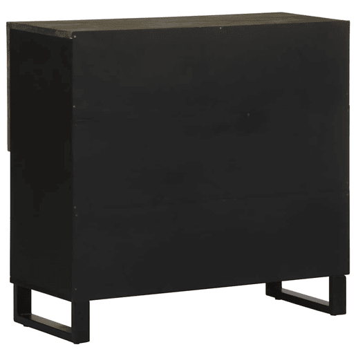 Aparador - Bufete - Móvei de apoio 80x33x75 cm madeira maciça manga preto pt4808 Aparador - Bufete - Móvei de apoio 80x33x75 cm madeira maciça manga preto pt4808