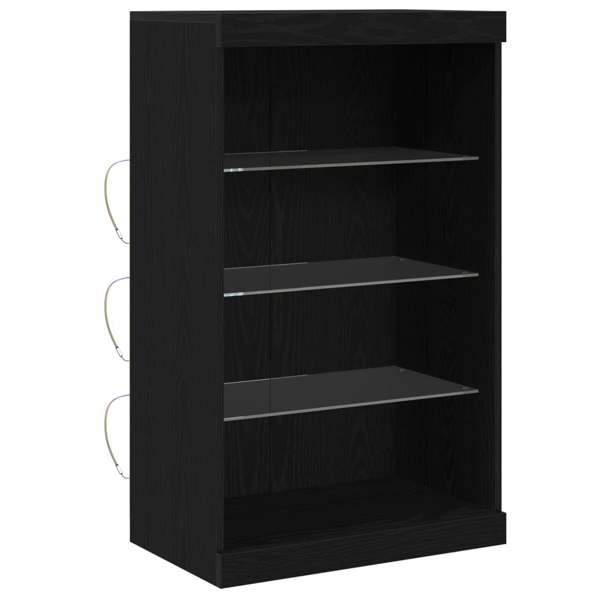 Aparador - Mueble de almacenamiento 60 Negro/ Madera