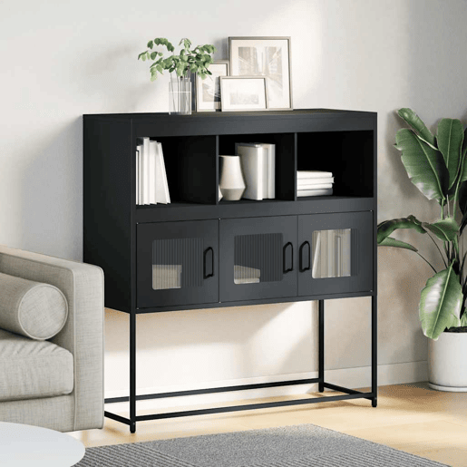 Aparador - Bufete - Móvei de apoio 100,5x39x107 cm aço laminado a frio antracite pt2260