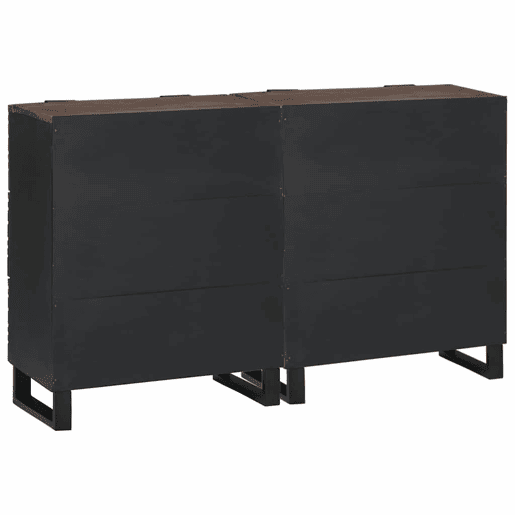 Conjunto de Bufete - Móvei de apoios com gaveta 2 pcs Nogueira 60 x 33,5 x 75 cm pt5351
