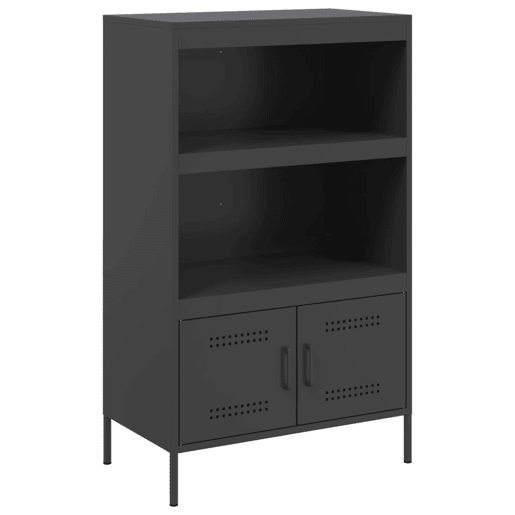 Aparador - Bufete - Móvei de apoio alto 68x39x113 cm aço preto pt2348
