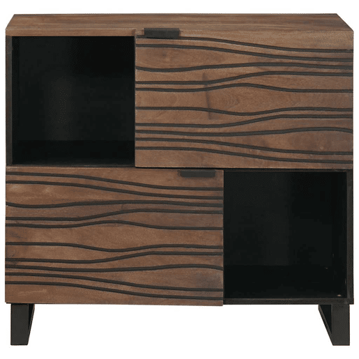 Bufete - Móvei de apoio Castanho 80 x 33 x 75 cm Madeira de mangueira maciça pt4772
