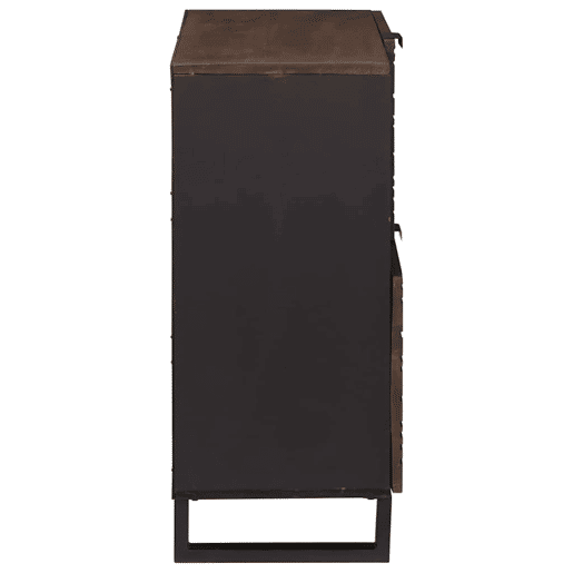 Bufete - Móvei de apoio Castanho 80 x 33 x 75 cm Madeira de mangueira maciça pt4772