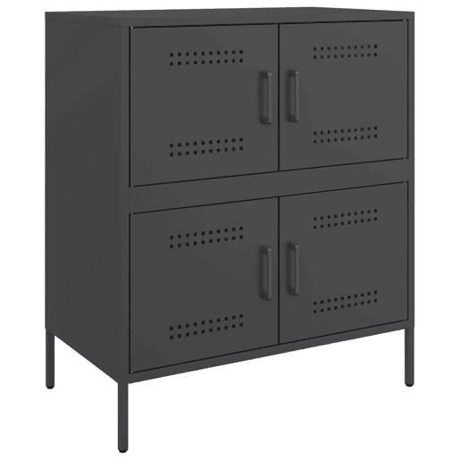 Aparador - Bufete - Móvei de apoio 68x39x79 cm aço preto pt2352