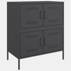 Aparador - Bufete - Móvei de apoio 68x39x79 cm aço preto pt2352