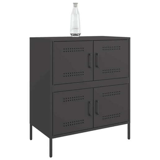 Aparador - Bufete - Móvei de apoio 68x39x79 cm aço preto pt2352