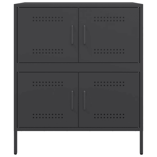 Aparador - Bufete - Móvei de apoio 68x39x79 cm aço preto pt2352