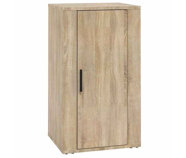 Aparador - mueble de almacenamiento madera contrachapada color roble sonoma 40x33x70 cm es4300