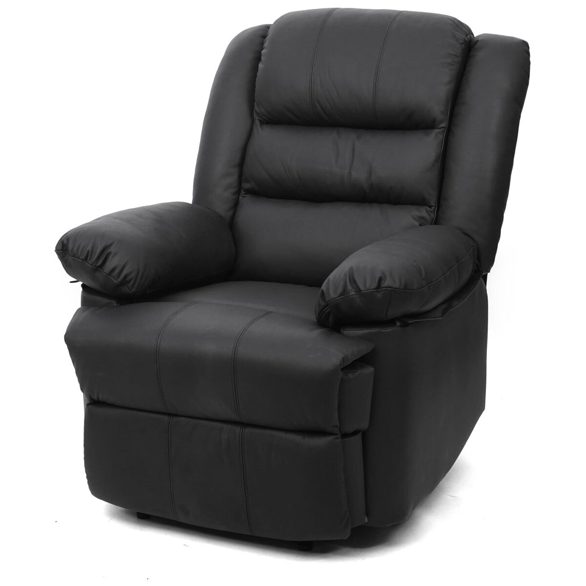 Amplio y cómodo sillón reclinable para TV en piel