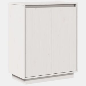 Aparador - Bufete - Móvei de apoio 60x34x75 cm madeira de pinho maciça branco pt3943