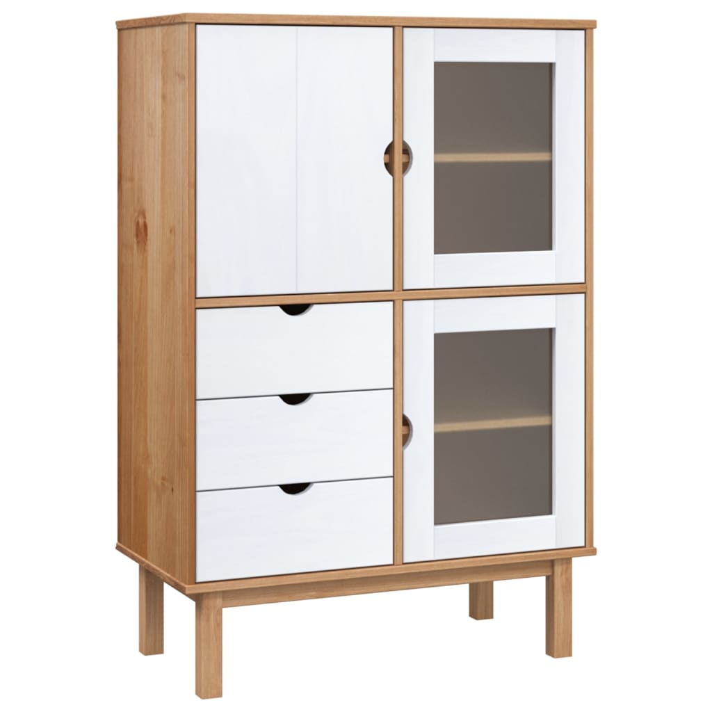 Aparador - Mueble de almacenamiento 85 Blanco/ Madera
