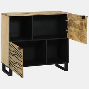 Bufete - Móvei de apoio Castanho 80 x 33 x 75 cm Madeira de mangueira maciça pt4771