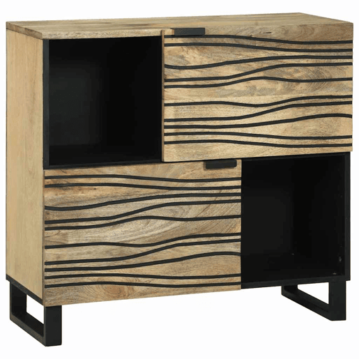 Bufete - Móvei de apoio Castanho 80 x 33 x 75 cm Madeira de mangueira maciça pt4771
