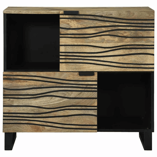 Bufete - Móvei de apoio Castanho 80 x 33 x 75 cm Madeira de mangueira maciça pt4771