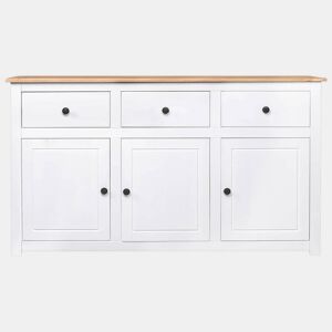 Aparador - Bufete - Móvei de apoio 135x40x80 cm pinho maciço panama branco pt3817