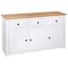 Aparador - Mueble de almacenamiento 135 Aparador - Mueble de almacenamiento 135 Blanco
