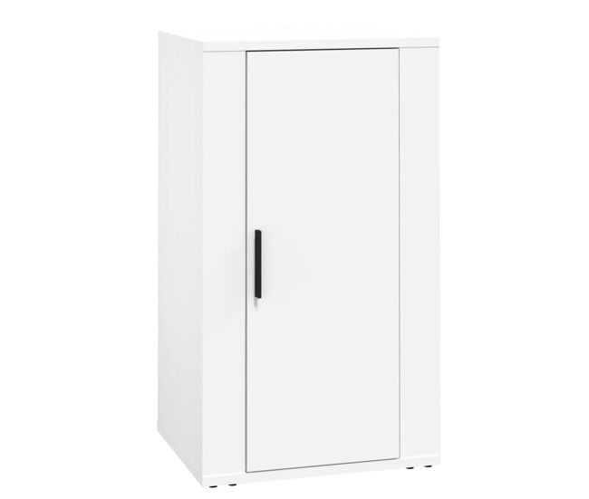 Aparador - mueble de almacenamiento de madera contrachapada blanco 40x33x70 cm es2463