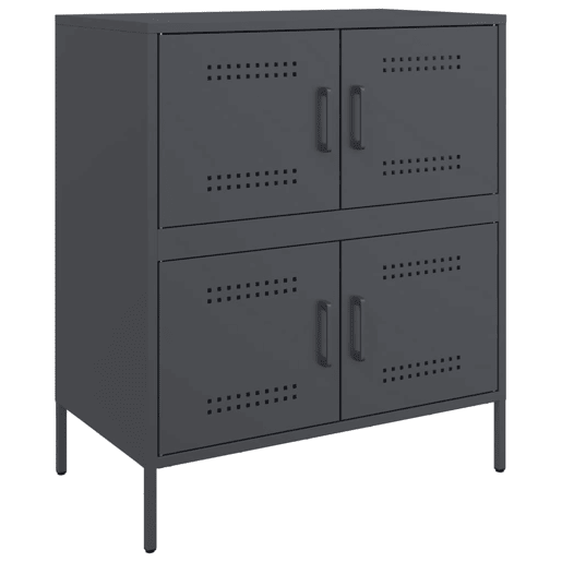 Aparador - Bufete - Móvei de apoio 68x39x79 cm aço antracite pt2254