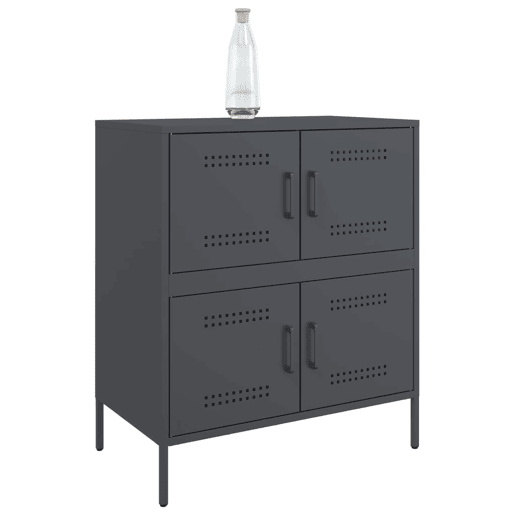 Aparador - Bufete - Móvei de apoio 68x39x79 cm aço antracite pt2254