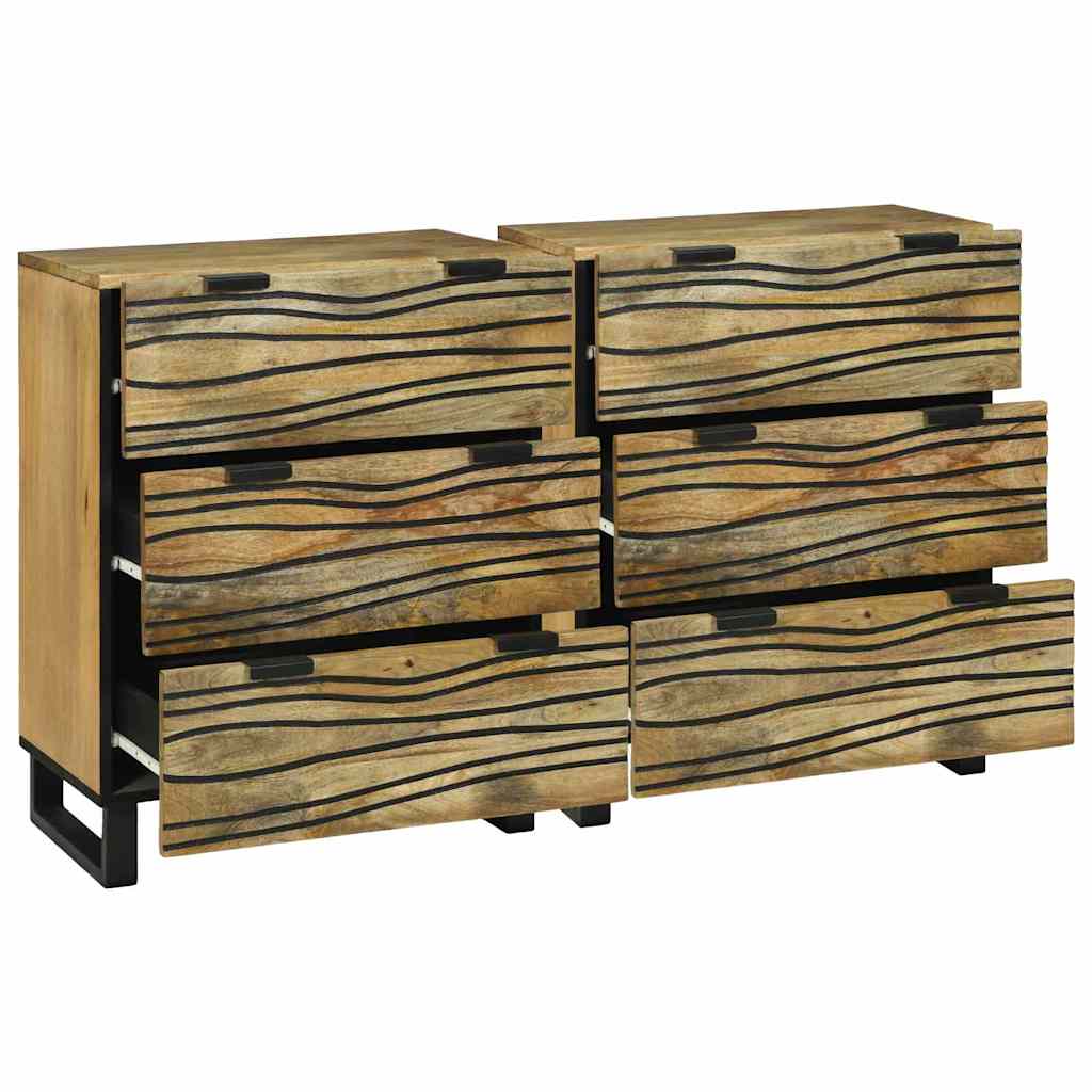 Aparador - Mueble de almacenamiento 2 pcs 60 Natural