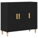 Aparador - Mueble de almacenamiento Aparador - Mueble de almacenamiento Negro/ Madera