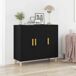 Aparador - Mueble de almacenamiento Aparador - Mueble de almacenamiento Negro/ Madera