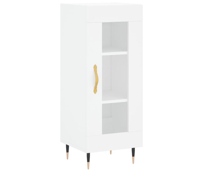 Aparador - mueble de almacenamiento madera de ingeniería blanco 34,5x34x90 cm es4378