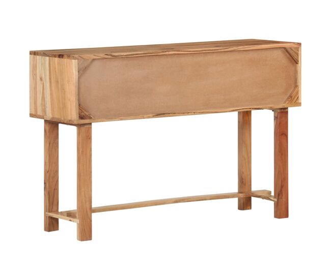 Aparador - mueble de almacenamiento de madera maciza de acacia 115x35x75 cm es3848