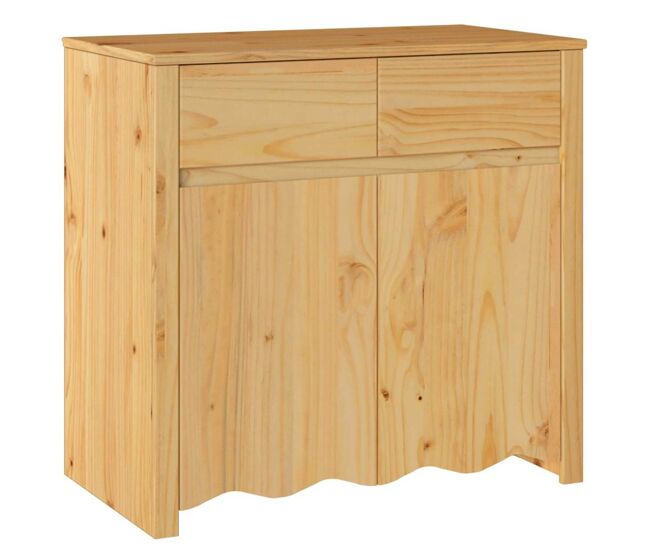 Aparador - mueble de almacenamiento drammen roble 79 x 43 x 75.5 cm madera maciza de pino es4044